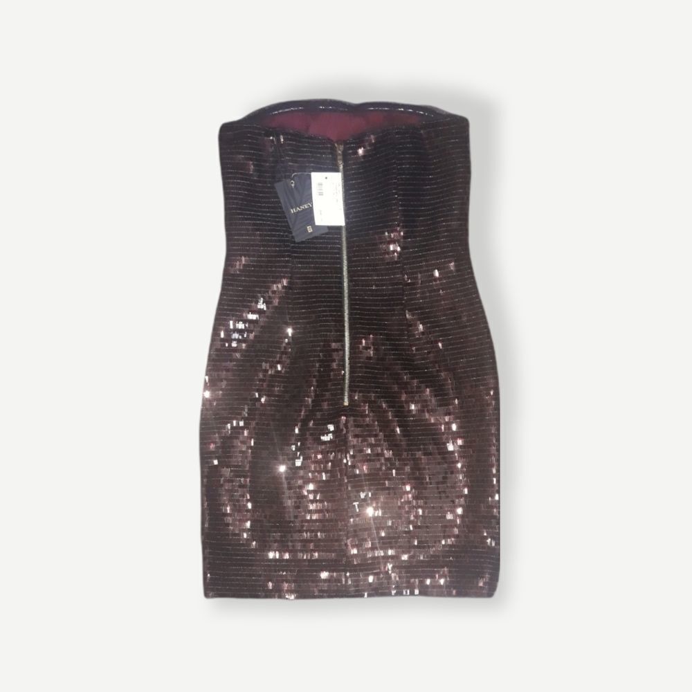 Haney Naomi Sequin‎ Dress Sz 4 - Picture 6 of 8